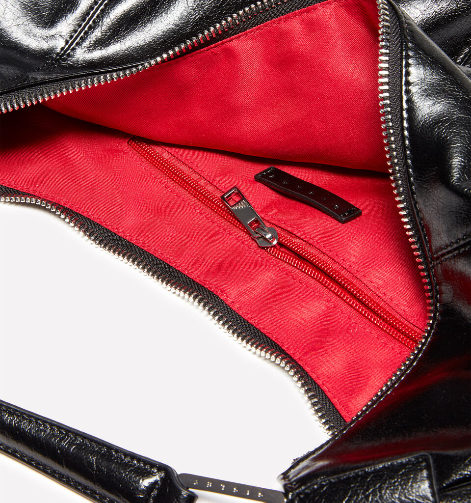 Borsa a spalla nera con frange - null - Nero | Sisley image number 4